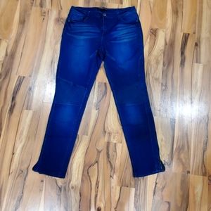 Moto dark denim skinny jean size 13/14